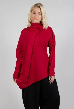 Longline Structred Top in Red