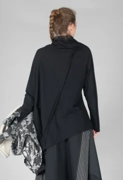 Longline Structred Top in Black