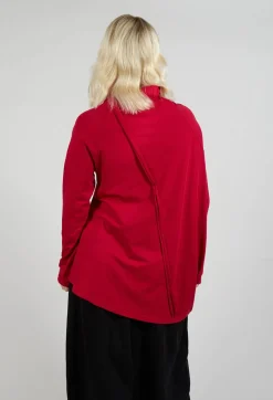 Longline Structred Top in Red