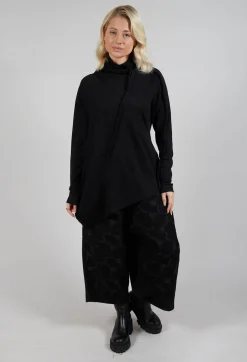 Longline Structred Top in Black