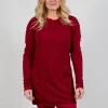 Longline Top in Sunset Cardinal