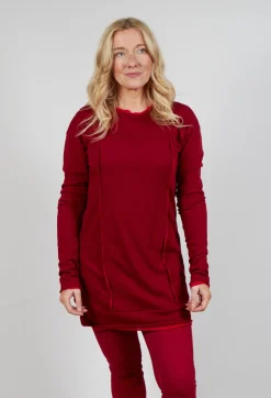 Longline Top in Sunset Cardinal