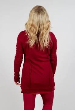 Longline Top in Sunset Cardinal