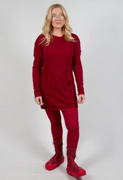 Longline Top in Sunset Cardinal