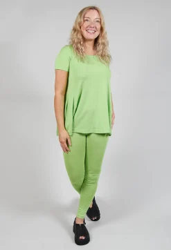 Longline T-Shirt in Lime