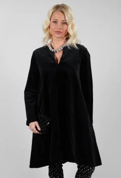 Longline Tunic in Black