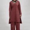 Longline Tunic in Intense Rust