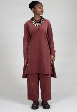 Longline Tunic in Intense Rust