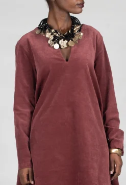 Longline Tunic in Intense Rust