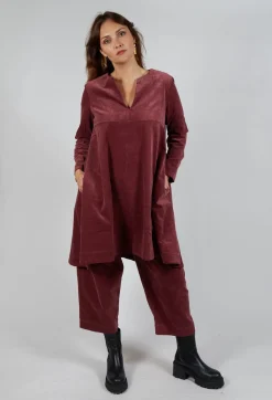 Longline Tunic in Intense Rust