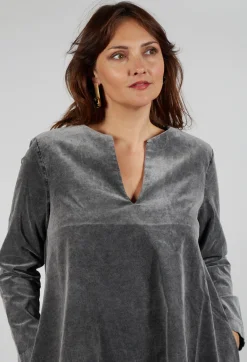 Longline Tunic in Pewter