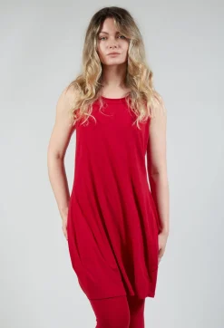 Longline Vest Top in Chili