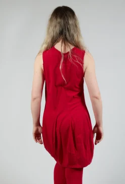 Longline Vest Top in Chili