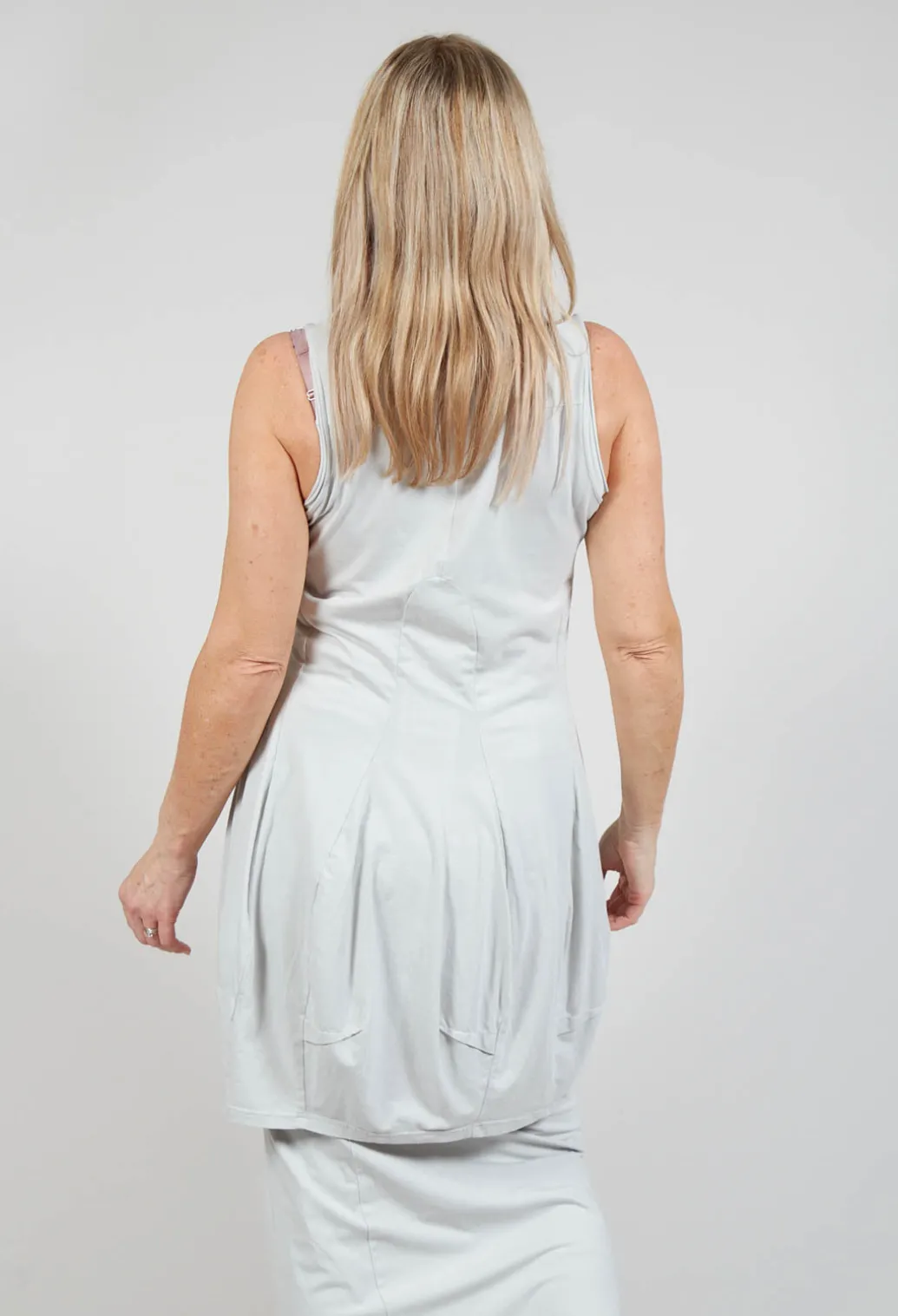 Longline Vest Top in Grey
