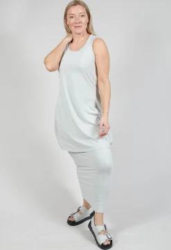 Longline Vest Top in Grey