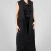 Longline Waistcoat in Black