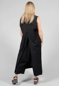 Longline Waistcoat in Black