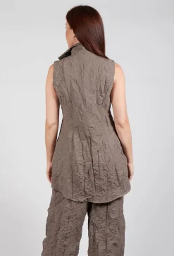 Longline Waistcoat in Rock