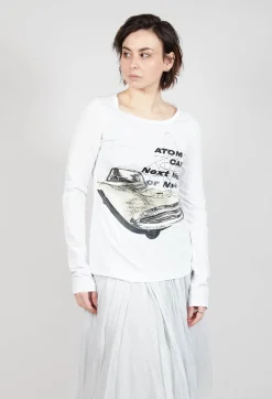 Longsleeve Top in Starwhite Print