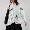 Long-Sleeved Shirt in Bianco