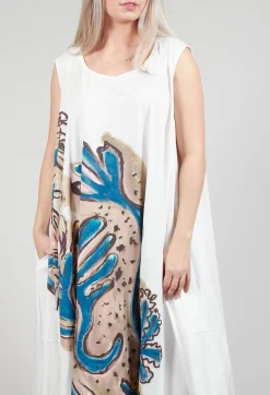 Loose Fit Vest Dress in Spec Handpaint