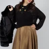 Loose Knit Jumper in Black