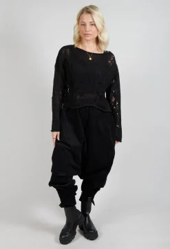 Loose Knit Jumper in Black