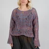 Loose Knit Jumper in Purple