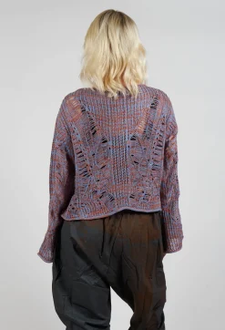 Loose Knit Jumper in Purple