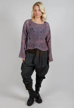 Loose Knit Jumper in Purple