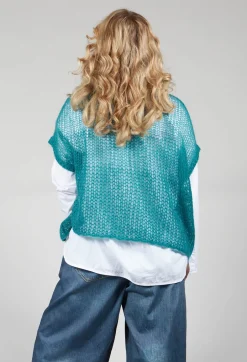 Loose Knit Vest in Lotus