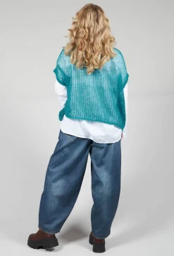 Loose Knit Vest in Lotus