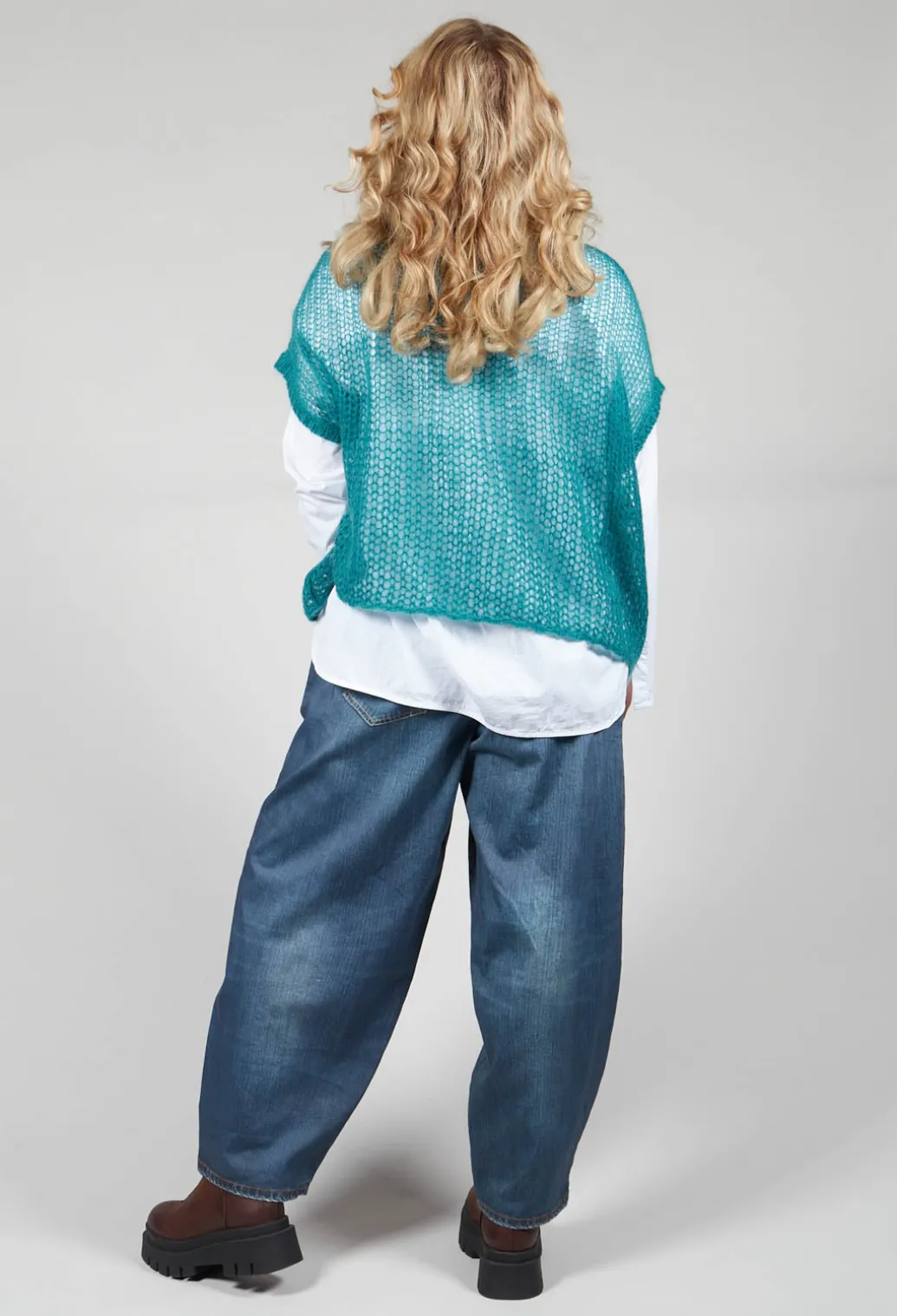 Loose Knit Vest in Lotus