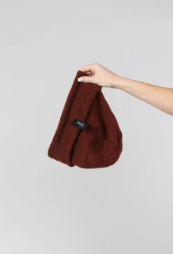 Loose Winter Knit Beanie in Cinnamon