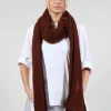 Loose Winter Knit Scarf in Cinnamon