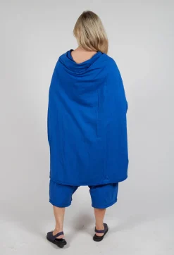 Loose-Fitting Pleated Midi Dress in Royal
