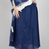 Lotus Skirt in Navy