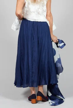Lotus Skirt in Navy