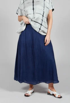 Lotus Skirt in Navy