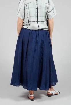 Lotus Skirt in Navy