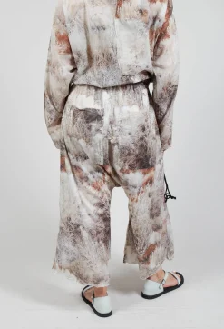 Low Crotch Pull on Trousers in Steppe Bronze