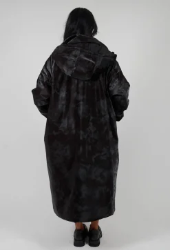 Lubi Coat in Black and Burgundy