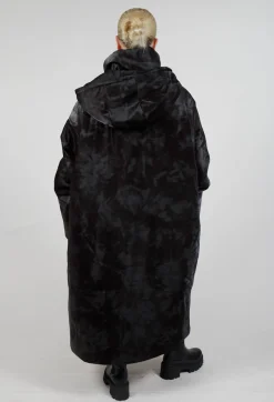 Lubi Coat in Black and Burgundy