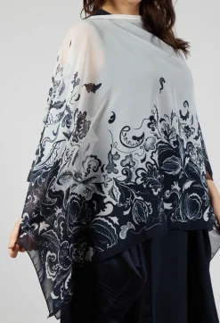 Lucid Scarf in Floral Navy