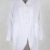 Lucie Jacket with Spilt at Front and Back in White