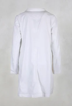 Lucie Jacket with Spilt at Front and Back in White