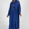Lupine Dress in Indigo