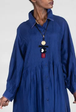 Lupine Dress in Indigo