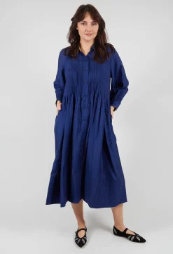 Lupine Dress in Indigo