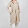 Lyocell Cowl Neck Dress in Sahara